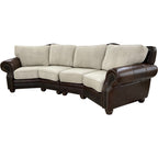 Sierra Elegante Curved Sectional Sofa