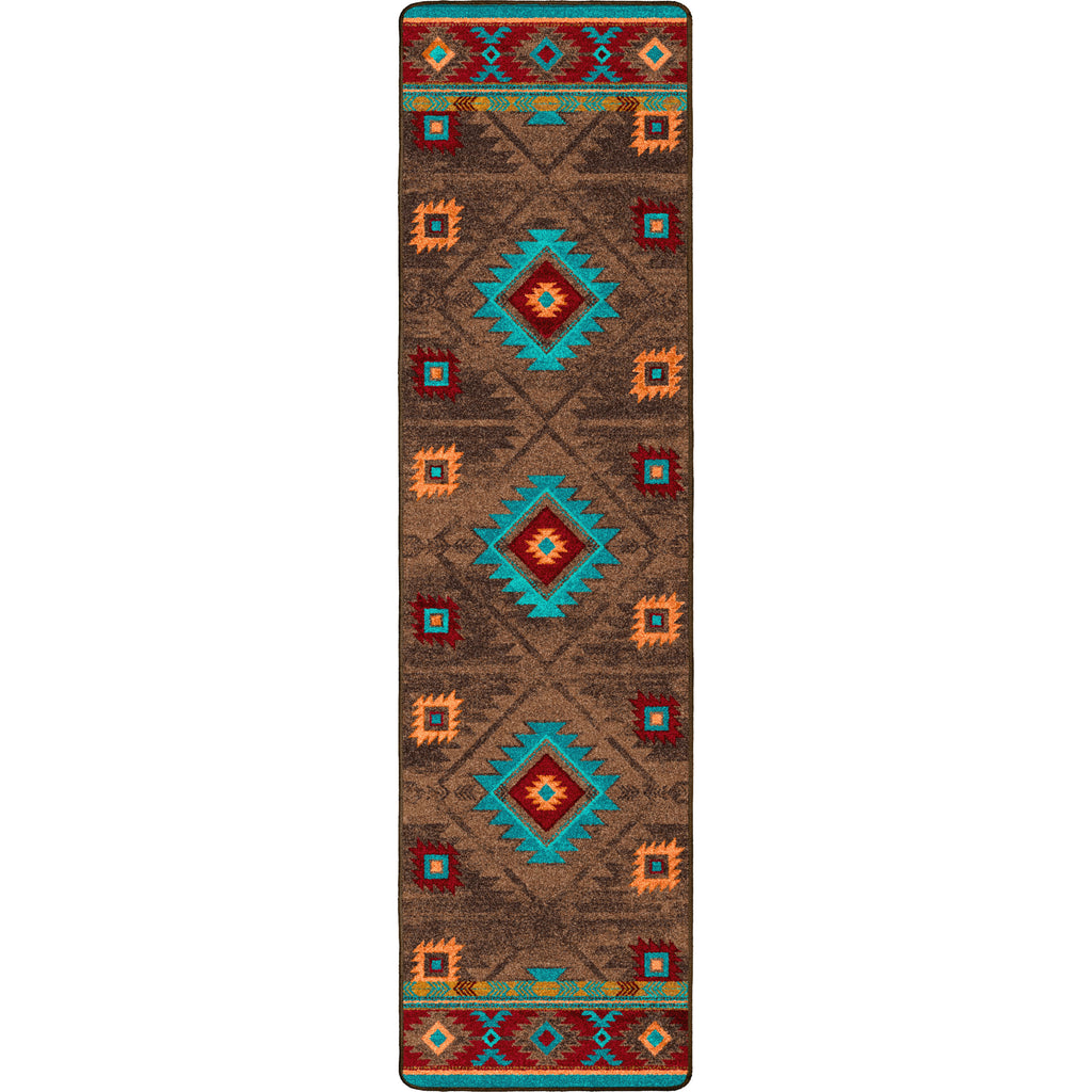Image of an area rug, Whisky River - Turquoise
