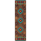 Image of an area rug, Whisky River - Turquoise