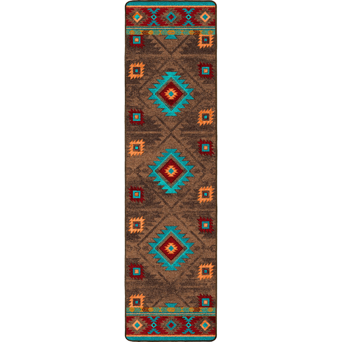 Image of an area rug, Whisky River - Turquoise