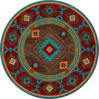 Image of an area rug, Whisky River - Turquoise
