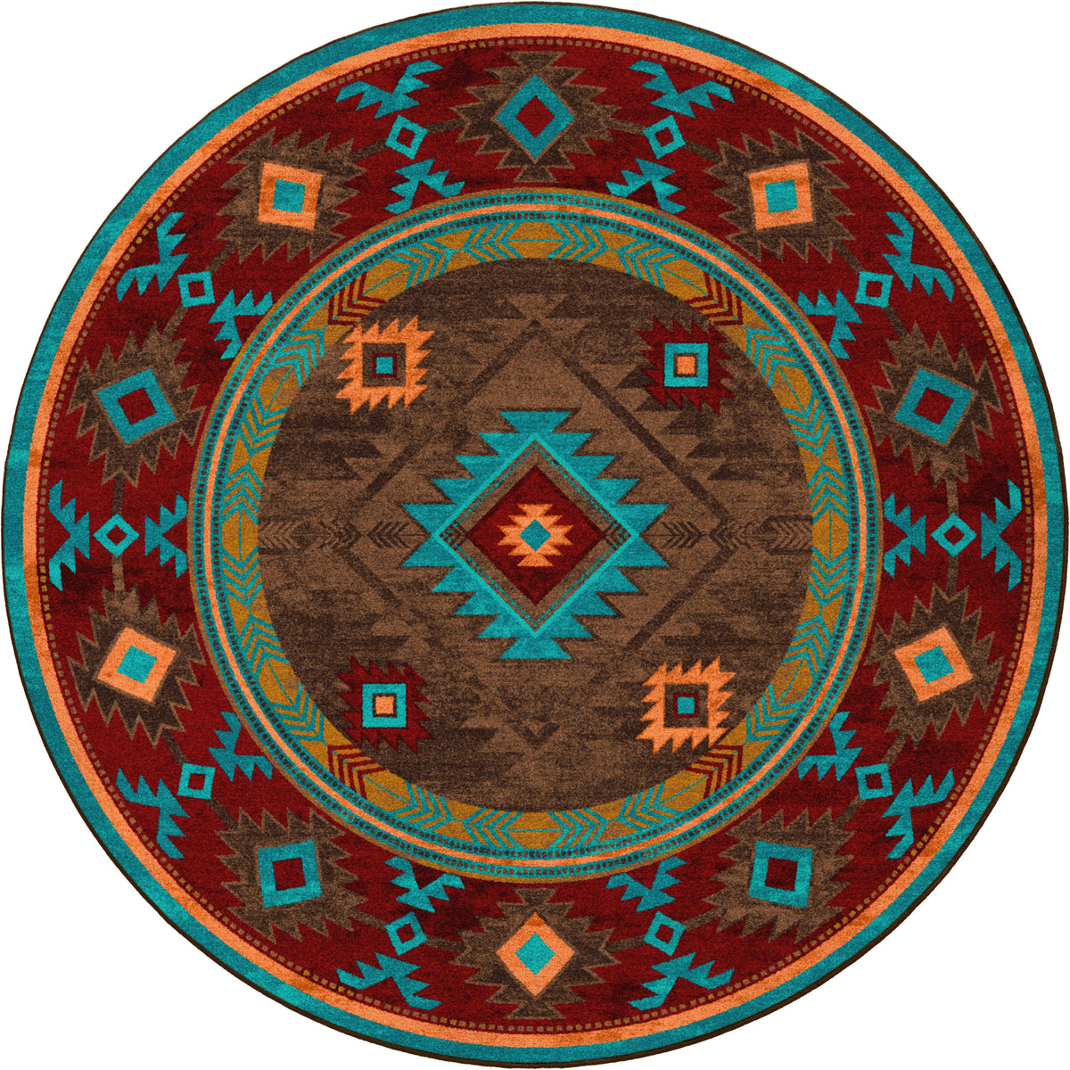 Image of an area rug, Whisky River - Turquoise