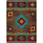 Image of an area rug, Whisky River - Turquoise