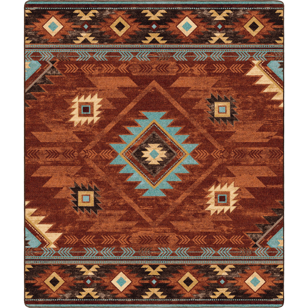 Image of an area rug, Whisky River - Rust
