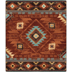 Image of an area rug, Whisky River - Rust