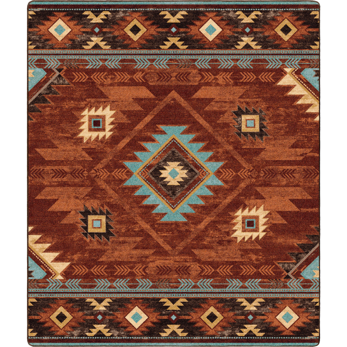Image of an area rug, Whisky River - Rust
