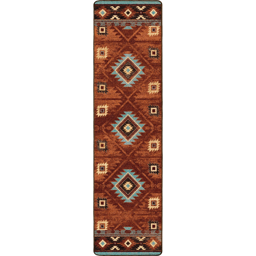 Image of an area rug, Whisky River - Rust