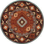 Image of an area rug, Whisky River - Rust