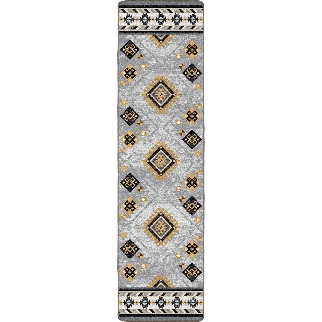 Image of an area rug, Wild Whiskey - Grey and Gold