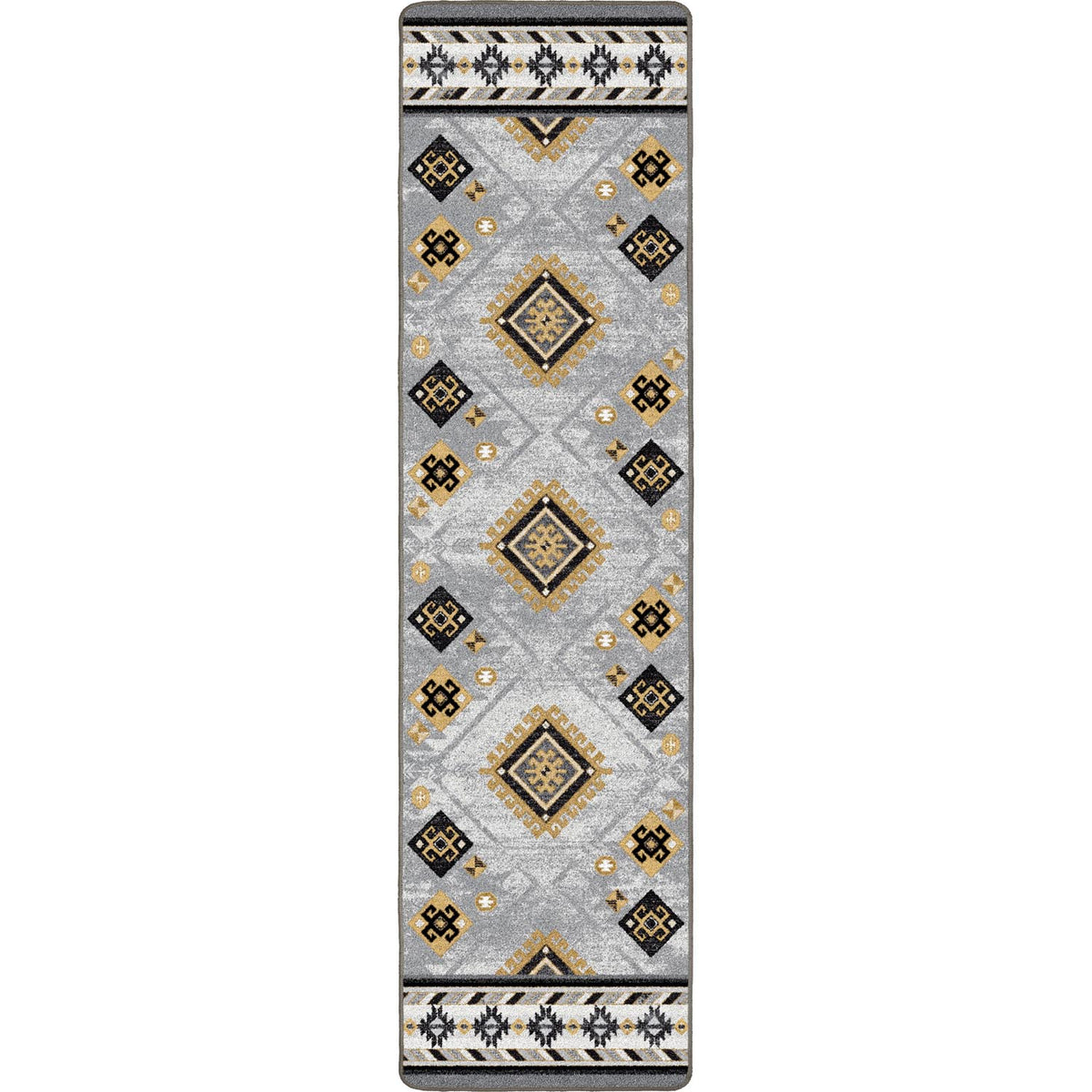 Image of an area rug, Wild Whiskey - Grey and Gold