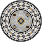 Image of an area rug, Wild Whiskey - Grey and Gold