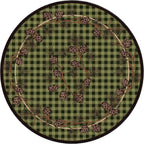 Image of an area rug, Wooded Pines - Green