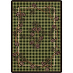 Image of an area rug, Wooded Pines - Green