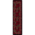 Image of an area rug, Wooded Pines - Red