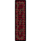 Image of an area rug, Wooded Pines - Red