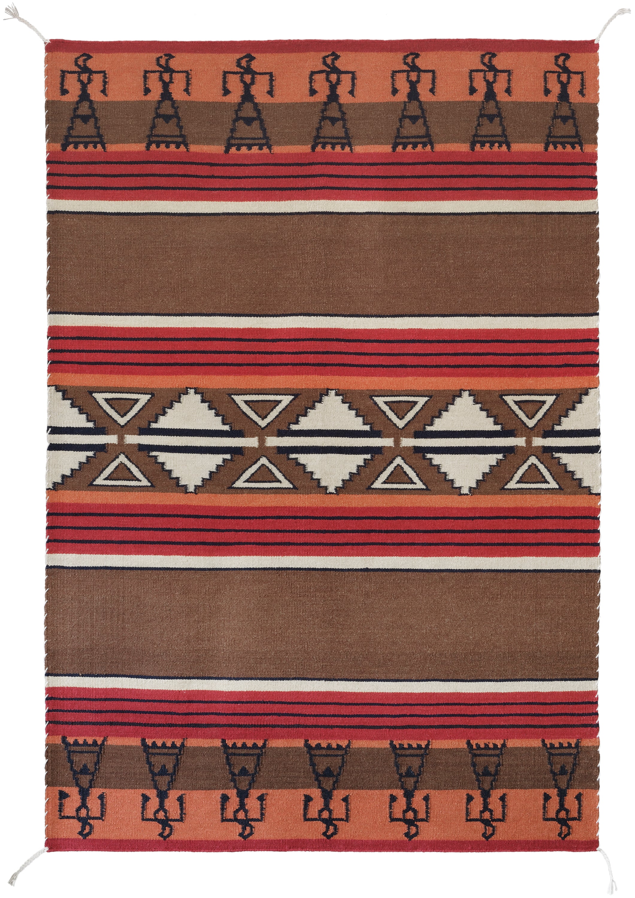 Dreamcatcher Collection - Thunderbird| Handwoven wool rug with a Southwestern print