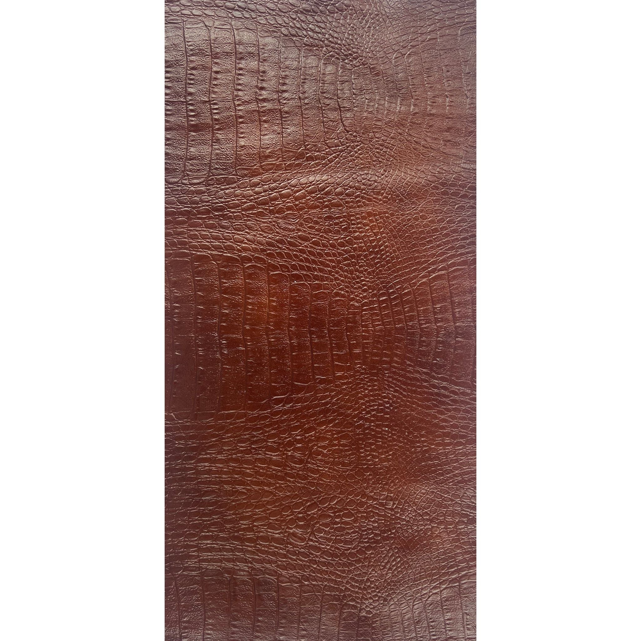 Armani Red Brown Croc