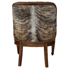 Load image into Gallery viewer, The La Antigua 6 Chair features hand-carved scroll details, tufted full-grain leather, and a sturdy wood frame. Precision hand-tacked upholstery and customizable finishes define this handcrafted Western-style accent chair.
