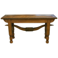 Add authentic Western character to your space with the Frontier Longhorn Rope Console Table, featuring hand carved longhorn steer horns, twist rope detailing, and sustainable solid wood craftsmanship. Perfect for ranch, cabin, lodge, or Western luxury homes. 100% customizable.