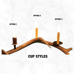 10 Light Medium Moose Antler Chandelier