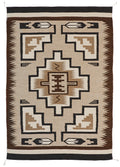 Dreamcatcher Collection - Two Grey Hills 1| Handwoven wool rug with a Southwestern print
