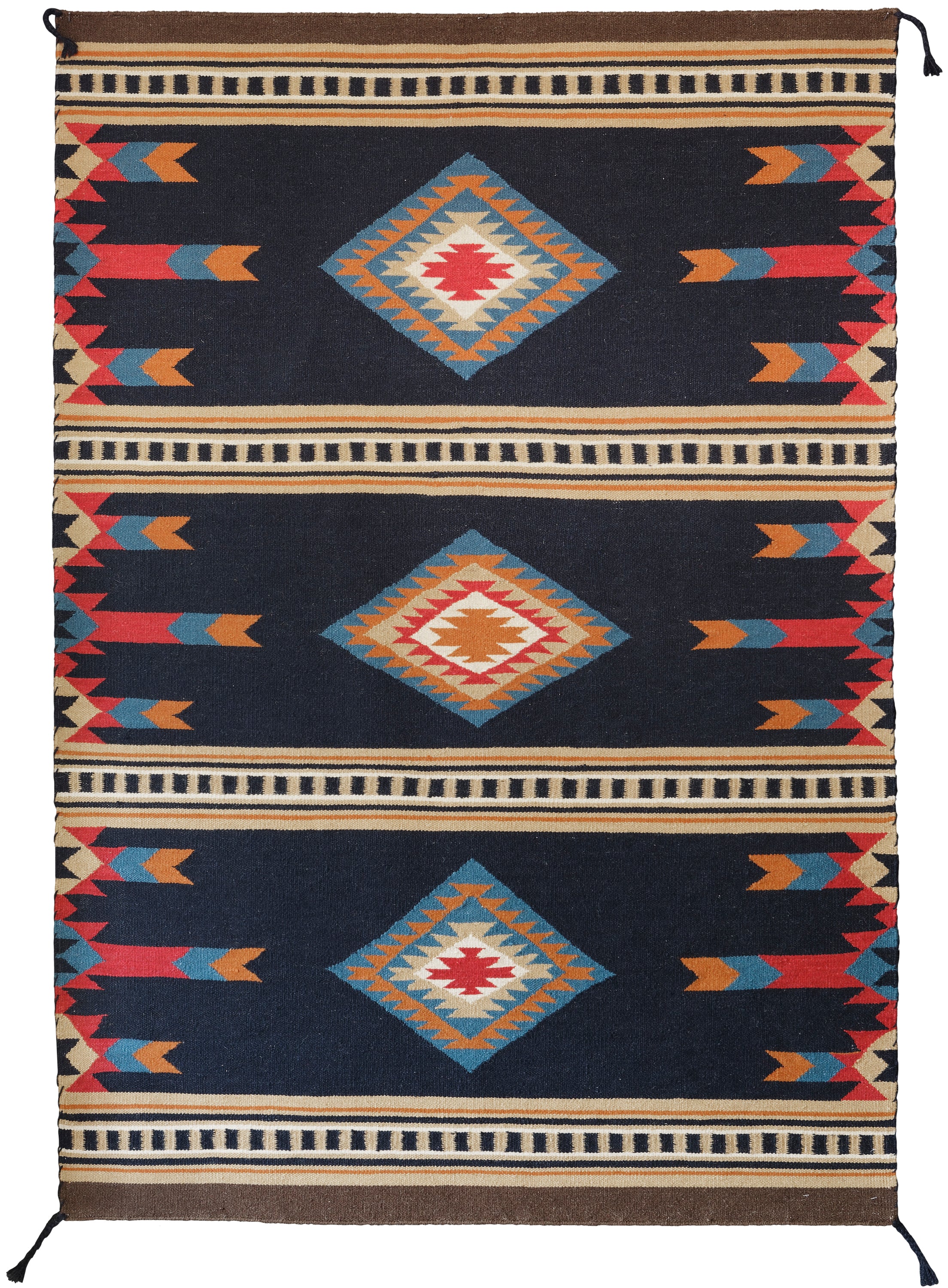 Dreamcatcher Collection - Little Water| Handwoven wool rug with a Southwestern print
