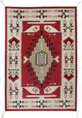 Dreamcatcher Collection - Three Grey Hills| Handwoven wool rug with a Southwestern print