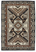 Dreamcatcher Collection - Teec nos Pos 2| Handwoven wool rug with a Southwestern print