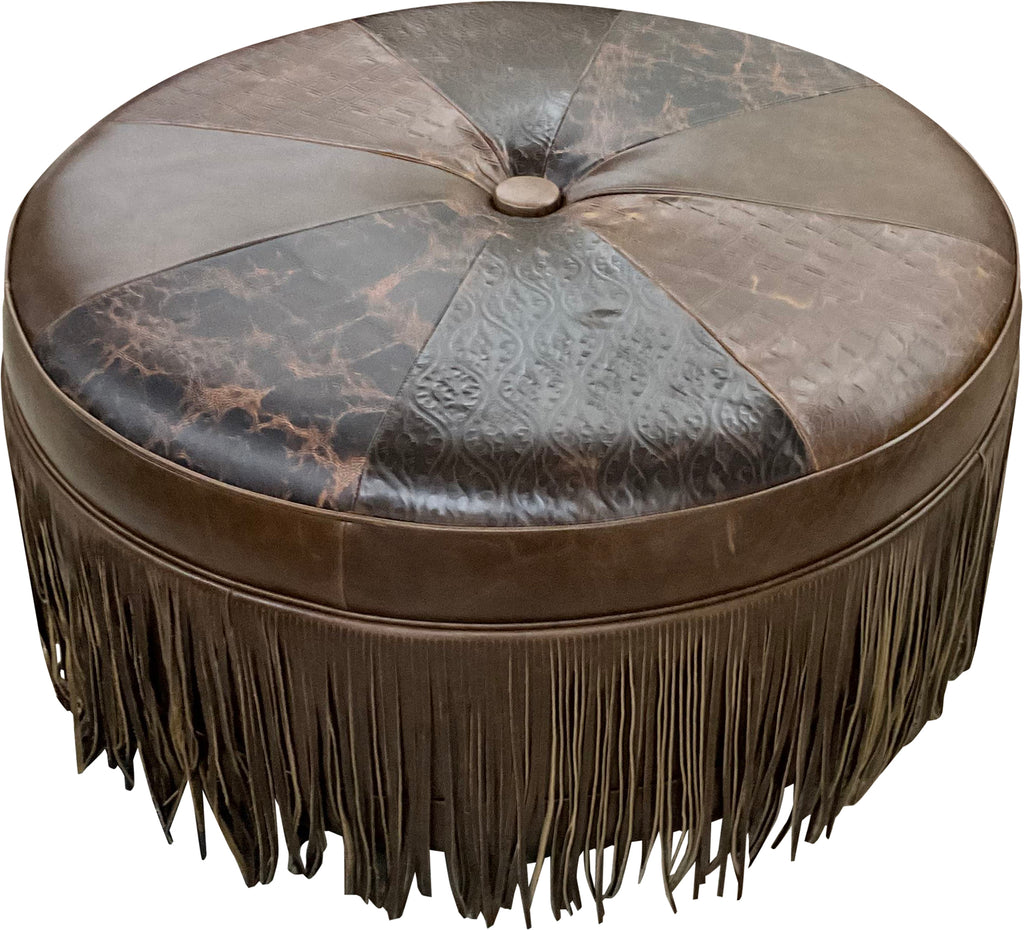 Cowboy Up Ottoman - 36" Round