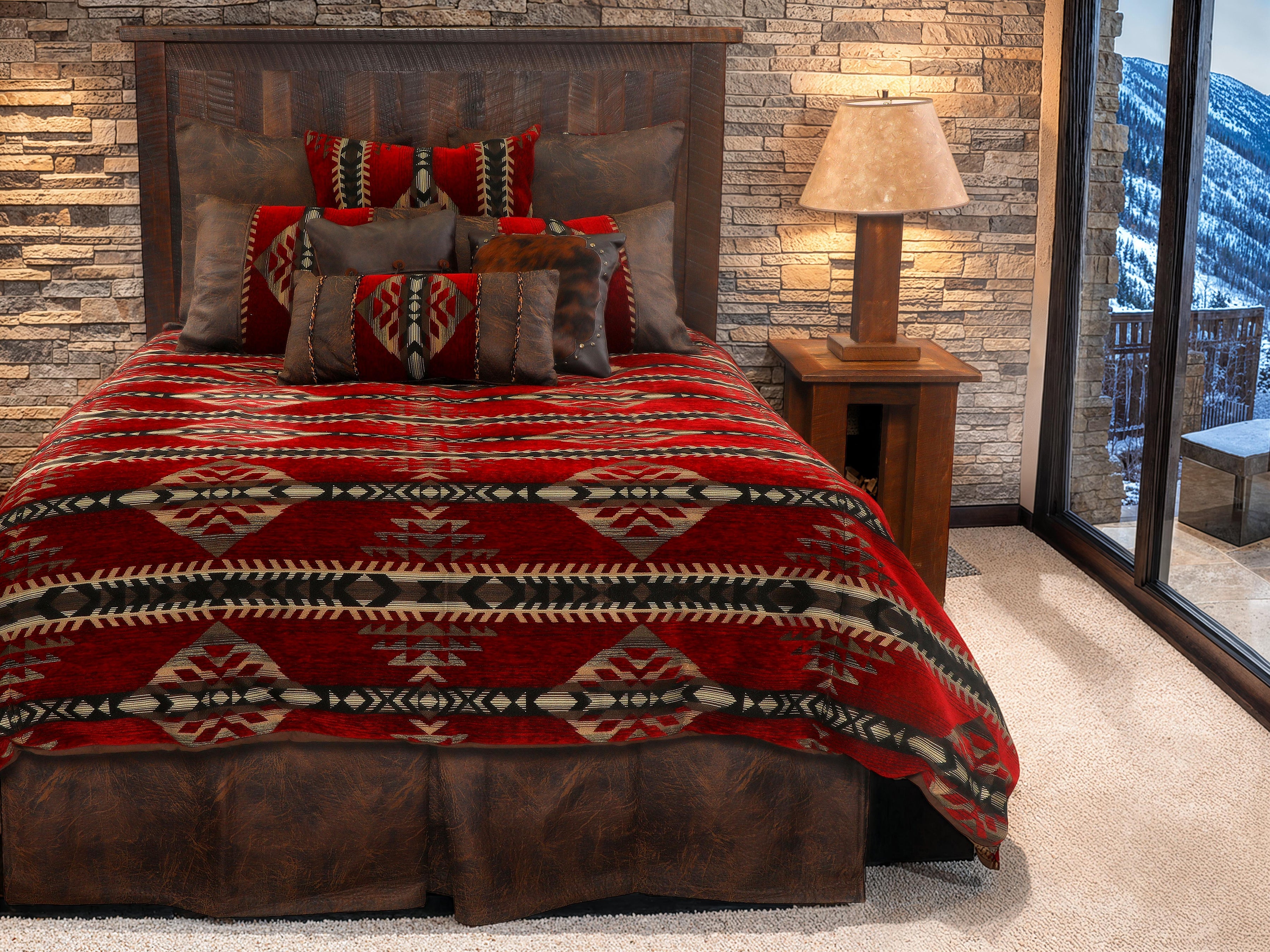Gallop Claret Duvet Cover