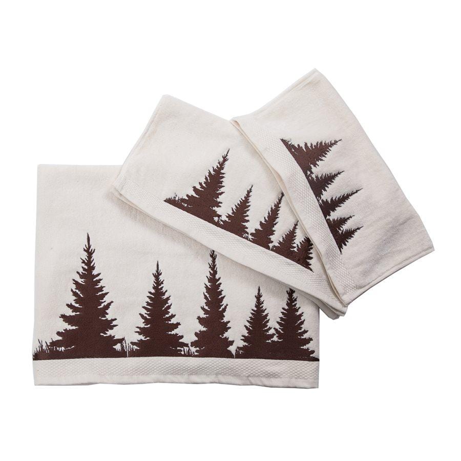 Clearwater Pines 3PC Towel Set, Cream Towel Set