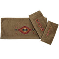 Del Sol 3PC Towel Set, Mocha Towel Set