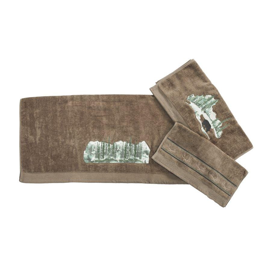 Joshua 3PC Towel Set, Mocha Towel Set