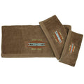 Mesa 3PC Bath Towel Set, Mocha Towel Set