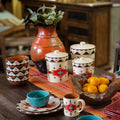 Del Sol Aztec 16PC Ceramic Dinnerware Set Dinnerware Set