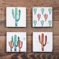 Bright Cactus Coaster, Set of 4 Coasters