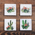 Cactus Blooms Coaster, Set of 4 Coasters