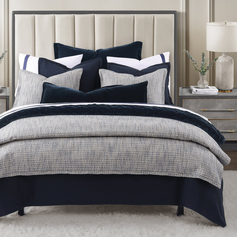 Tweed Bedding Set - Blue