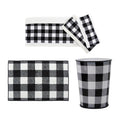 Camille Buffalo Check 5PC Bath Accessory and Towel Set Bath Accessory Set