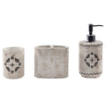 Dakota Ceramic 3PC Countertop Bathroom Set Bath Accent Set