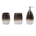 Gilded Stoneware 3PC Countertop Bathroom Set Countertop Bathroom Set
