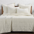 Stonewashed Cotton Canvas Coverlet - Natural Coverlet
