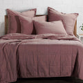 Stonewashed Cotton Canvas Coverlet - Sarsaparilla Coverlet