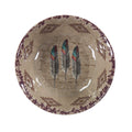 Feather Southwestern Melamine Dinner Bowls, Set of 4 Bowl Set