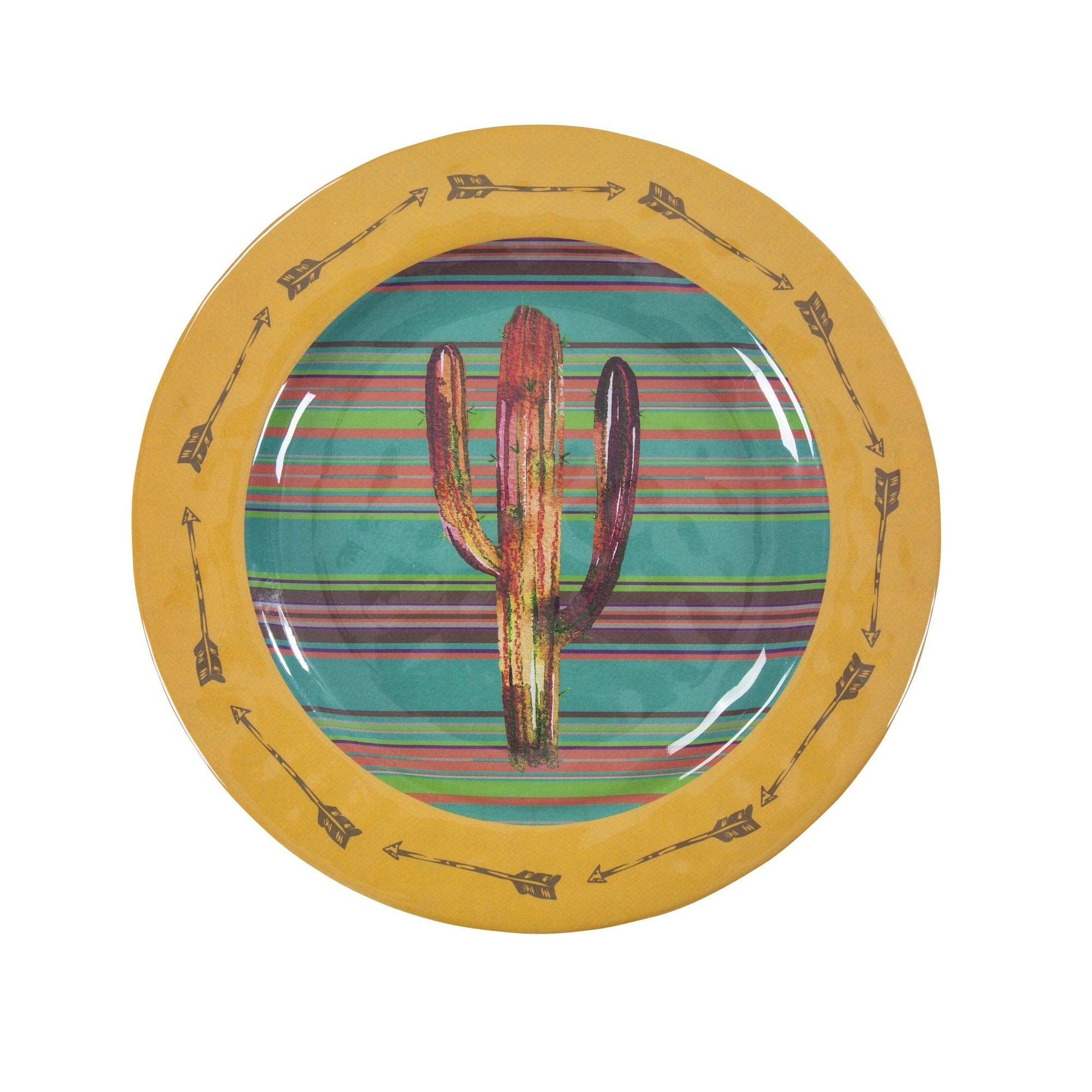 Cactus Melamine Dinner Plates, Set of 4 Plate
