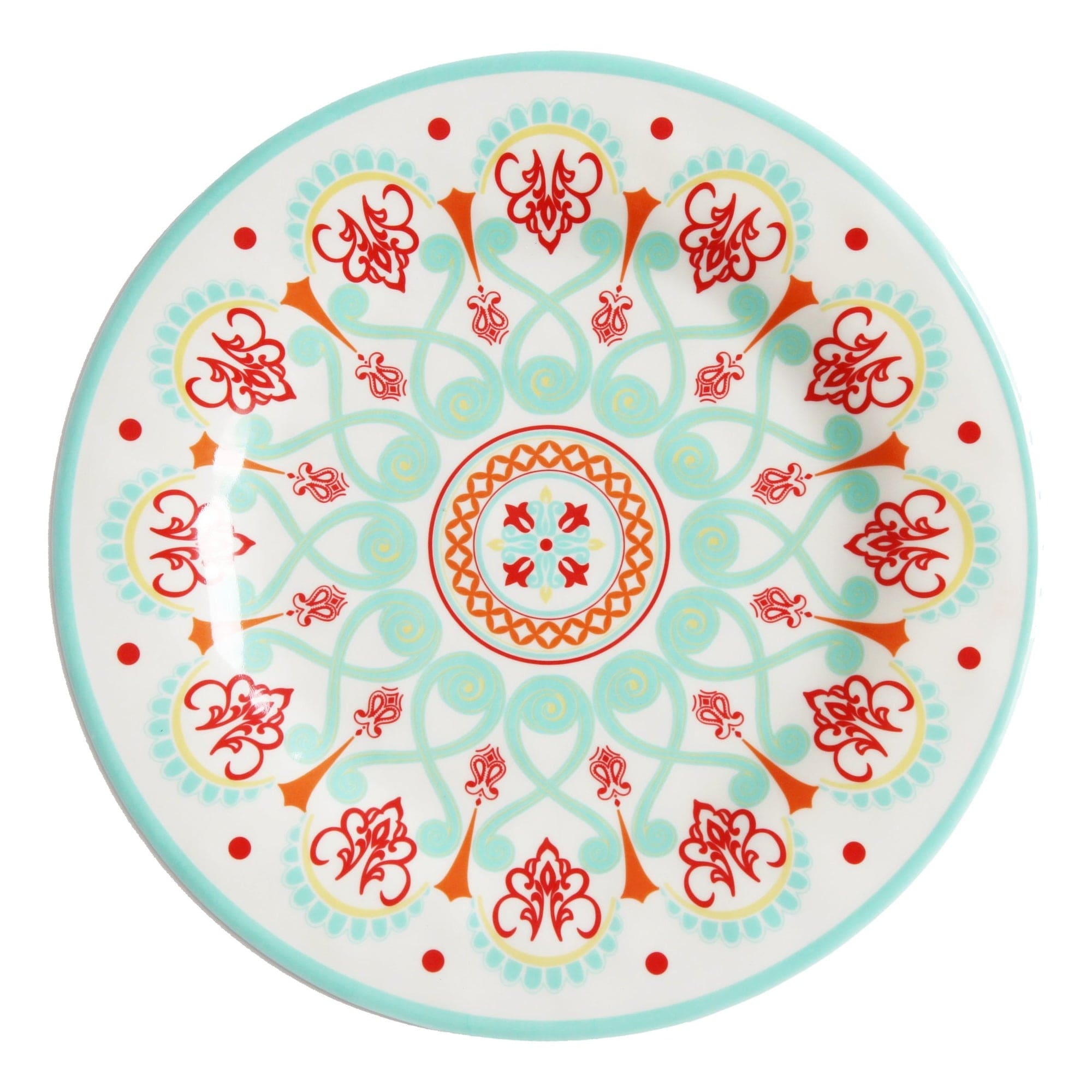 Western Motif Melamine Dinner Plates, Set of 4 Plate