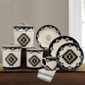 Chalet Aztec 19PC Dinnerware and Canister Set Dinnerware Set