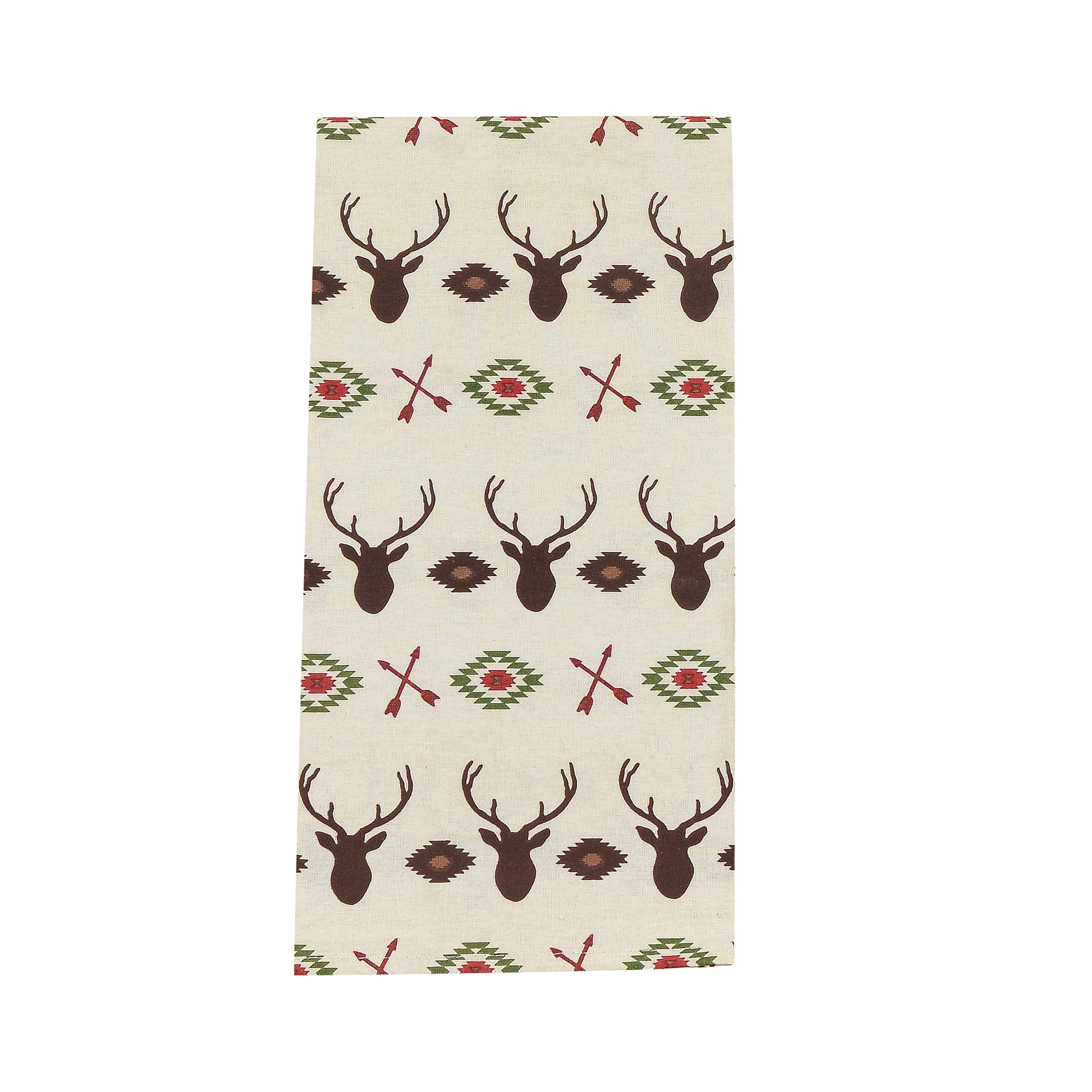 Aztec Multi-Deer Tea Towel, Set of 5 Tea Towel