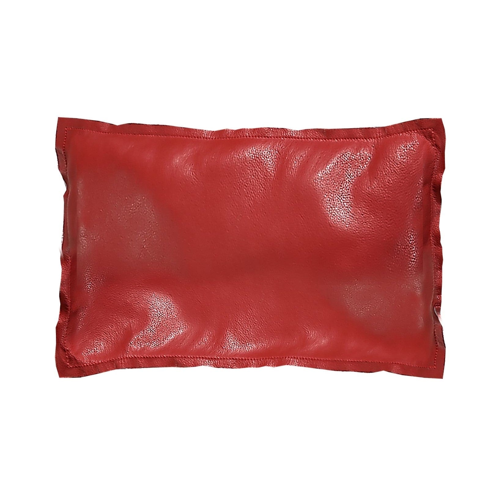 Red Leather Pillow Leather Pillow