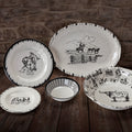 Ranch Life 14PC Melamine Dinnerware Set Dinnerware Set